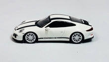 Load image into Gallery viewer, Minichamps 1/87 HO Porsche 911 R White/Black Stripes 870066226 SALE!