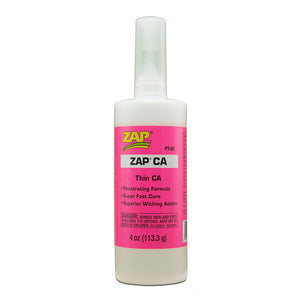Pacer PT06 Zap CA Cyanoacrylate Super Glue 4oz