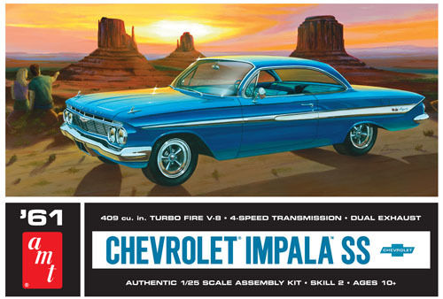 AMT 1/25 Chevrolet Impala SS 1961 Plastic Model AMT1013