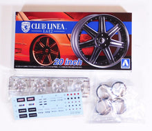 Load image into Gallery viewer, Aoshima 1/24 Rim &amp; Tire Set ( 28) Clublinea L612 20" 05278