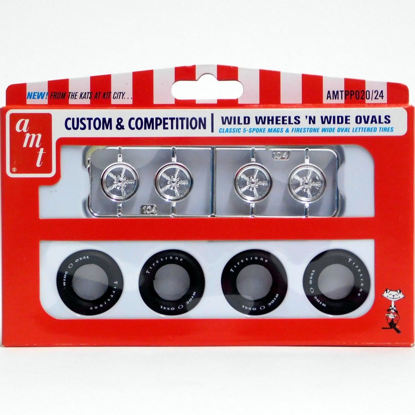 AMT 1/25 Custom & Competition Wild Wheels / Firestone Wide Ovals PP020