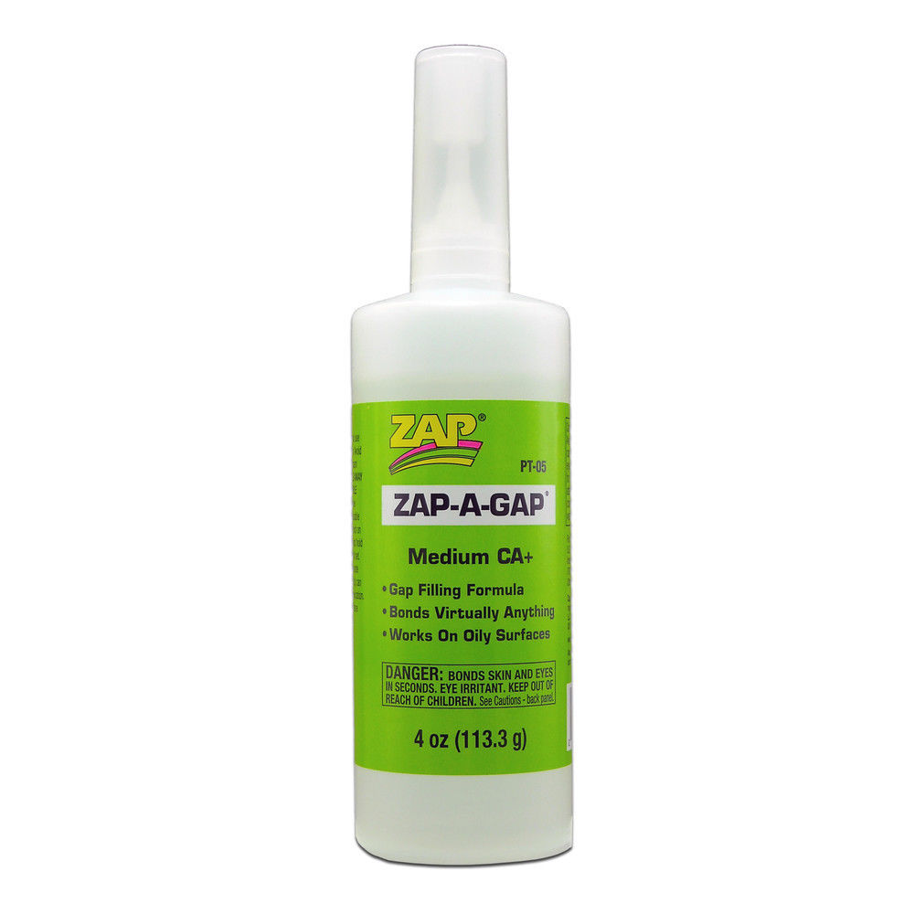 Pacer PT05 Zap-A-Gap CA+ Cyanoacrylate Super Glue 4 oz