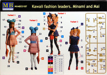 Load image into Gallery viewer, MasterBox 1/35 Kawaii Fashion Leaders. Minami &amp; Mai 35187