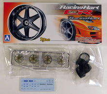 Load image into Gallery viewer, Aoshima 1/24 Rim &amp; Tire Set (130) Racing Hart type CR 19&quot; 01004