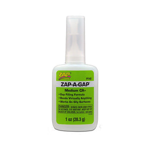 Pacer PT02 Zap-A-Gap CA+ Cyanoacrylate Super Glue 1 oz