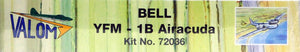 Valom 1/72 Bell YFM-1B Airacuda Heavy Fighter PLASTIC MODEL KIT 72036