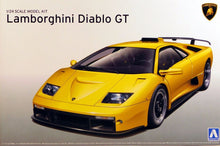 Load image into Gallery viewer, Aoshima 1/24 Lamborghini Diablo GT Plastic Model Kit 01050