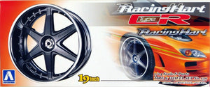 Aoshima 1/24 Rim & Tire Set (130) Racing Hart type CR 19" 01004