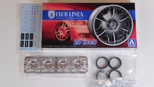 Load image into Gallery viewer, Aoshima 1/24 Rim &amp; Tire Set ( 52) Club Linea L566 20&quot; 05385