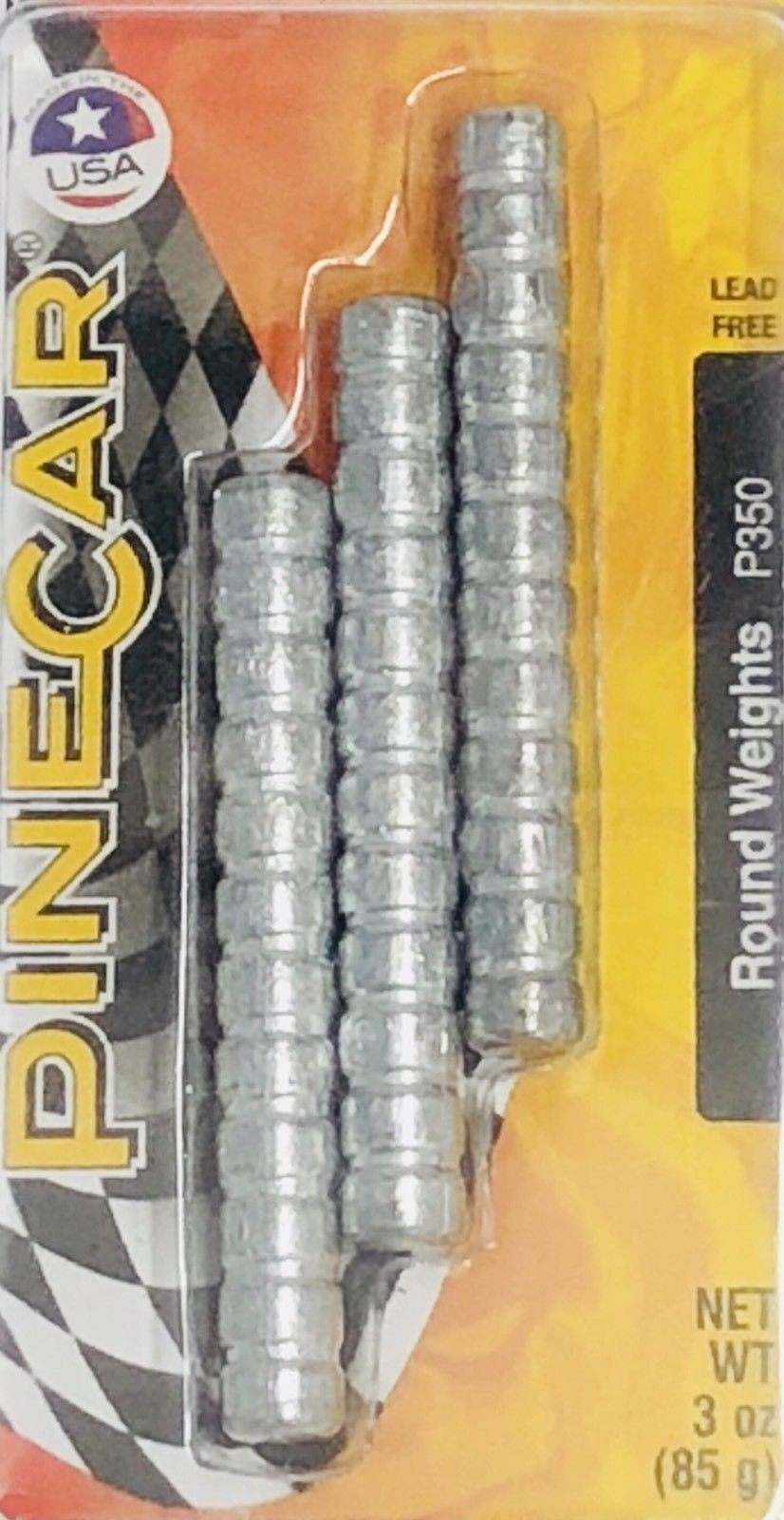 Pine Car Derby Round Weights, 1-Ounce, 3-Pack