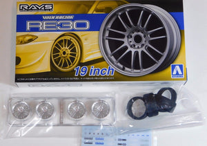 Aoshima 1/24 Rim & Tire Set ( 48) Volk Racing RE30 19" 05381