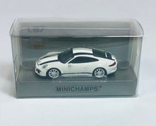 Load image into Gallery viewer, Minichamps 1/87 HO Porsche 911 R White/Black Stripes 870066226 SALE!