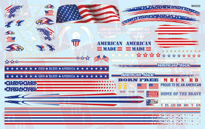 AMT 1/25 Custom Competition Decals All American Graphics MKA026