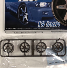 Load image into Gallery viewer, Aoshima 1/24 Rim &amp; TIre Set ( 57) Ray&#39;s Volk Racing 19&quot; TE37 05390