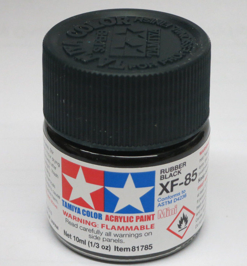Tamiya Acrylic 10ml Mini 81785 XF-85 Rubber Black – Burbank's