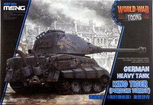 Meng Kids World War Toons Snaptite German King Tiger w/ Porsche Turret WWT-003