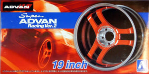 Aoshima 1/24 Rim & Tire Set ( 69) Super Advan 19" 05460