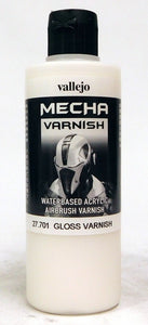 Vallejo Mecha Color 27.701 Gloss Varnish 200ml Large Bottle