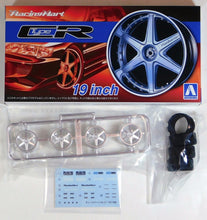 Load image into Gallery viewer, Aoshima 1/24 Rim &amp; Tire Set ( 60) Racing Hart Type CR 19&quot; 05393