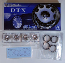 Load image into Gallery viewer, Aoshima 1/24 Rim &amp; Tire Set ( 62) Trafficstar DTX 20&quot; 05426