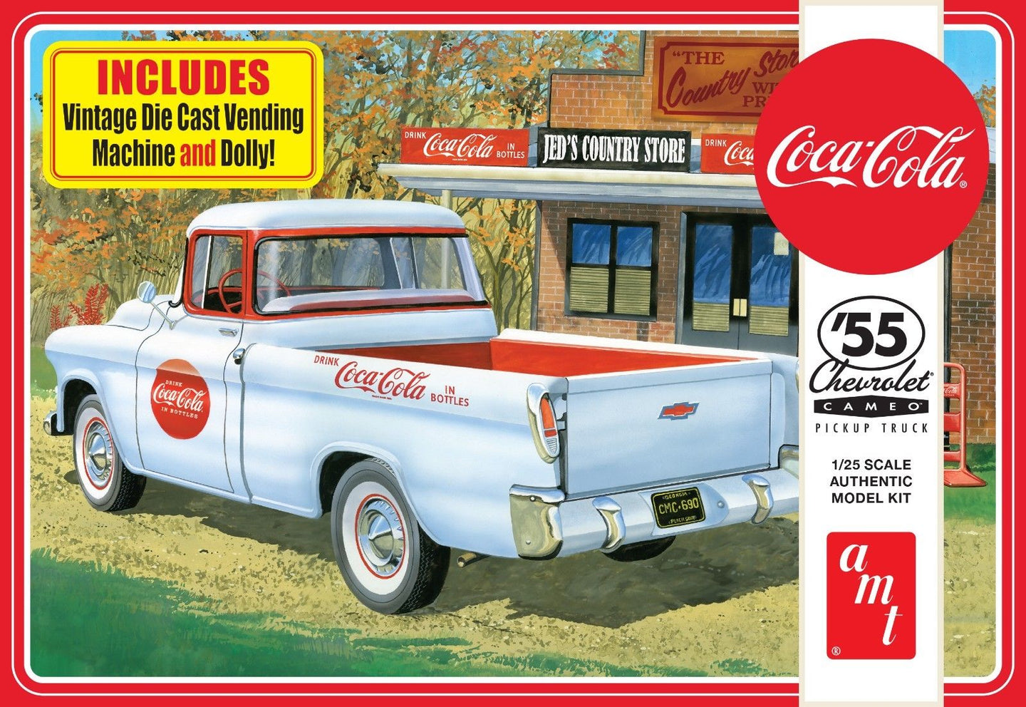 AMT 1/25 Chevrolet Cameo Pickup Truck Coca Cola 1955  AMT1094