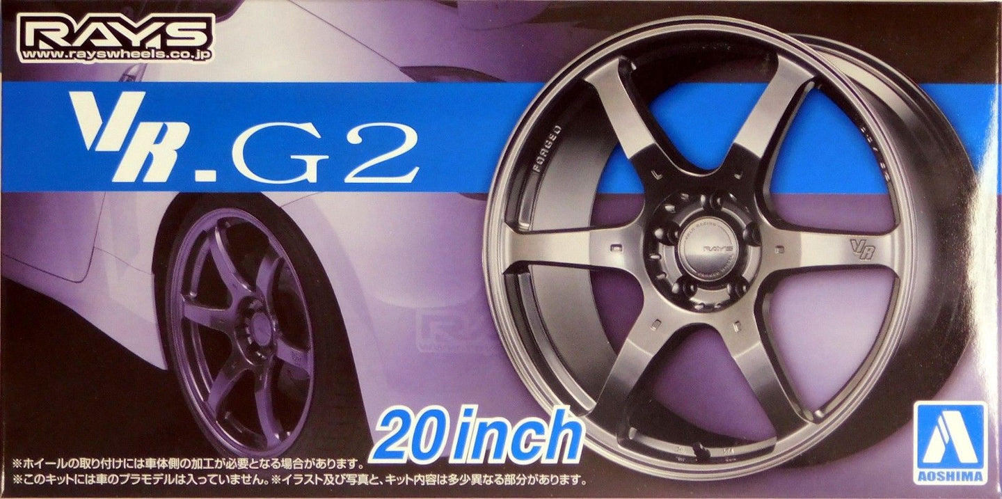 Aoshima 1/24 Rim & Tire Set ( 83) VOLK Racing VR.G2 20