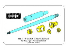 Load image into Gallery viewer, Aber 1/48 German 8.8cm Kw.K 43/3 (L/71) Barrel For King Tiger (Tamiya) 48 L-14'