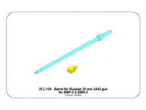 Aber 1/35 Russian 30mm 2A42 gun for BMP-2 and BMD-2 35 L-154