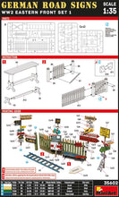 Load image into Gallery viewer, MiniArt 1/35 German Road Signs WWII Eastern Front Set 1 35602
