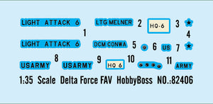 HobbyBoss 1/35 US Delta Force FAV 82406 SALE!