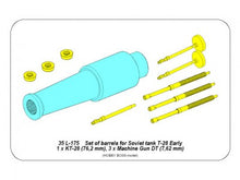 Load image into Gallery viewer, Aber 1/35 Russian KT-28 (76,2 mm), 3 x MG DT (7,62 mm) For T-28 Early 35 L-175'