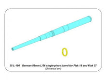 Load image into Gallery viewer, Aber 1/35 German 88mm L/56 Single-Piece Barrel For Flak 18/37 35 L-190'