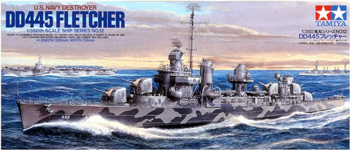 Tamiya 1/350 US Destroyer Fletcher DD445 Full Hull Kit 78012