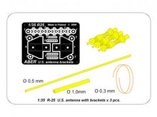 Load image into Gallery viewer, Aber 1/35 US Antenna and Brackets (Set of 3 pcs) R-25'