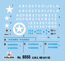 Load image into Gallery viewer, Italeri 1/35 US M6 GMC w/ 37mm ATG WC-55 6555'