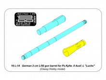 Load image into Gallery viewer, Aber 1/16 German 2 cm L/56 Gun Barrel for Pz.Kpfw. II Ausf. L Luchs 16 L-14'