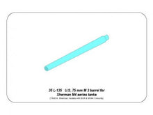 Load image into Gallery viewer, Aber 1/35 U.S 75 mm M3 Barrel For M4 Sherman Tasca/Asuka 35 L-135'