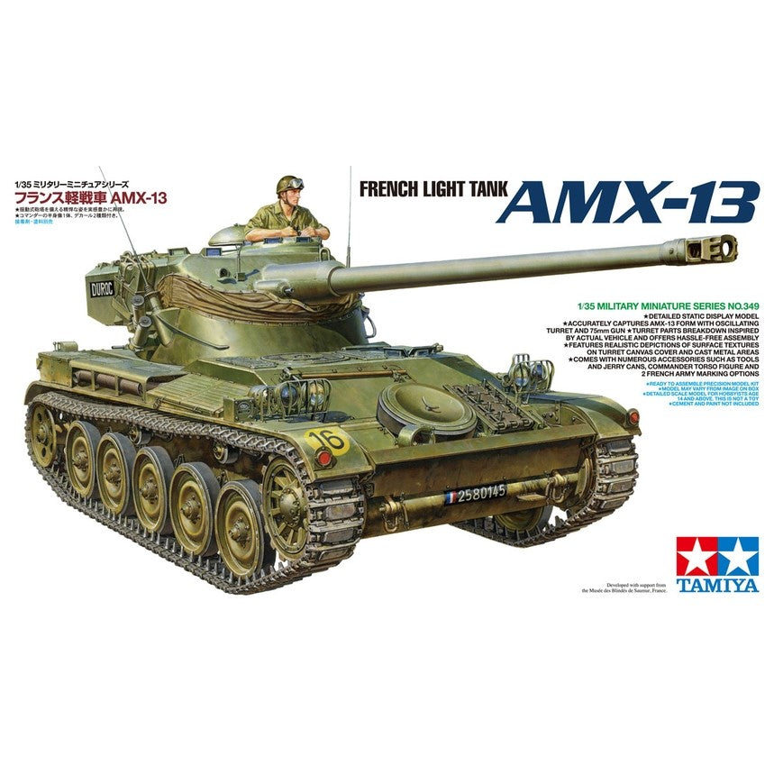 Tamiya 1/35 French AMX-13 Light Tank 35349 – Burbank's House of Hobbies