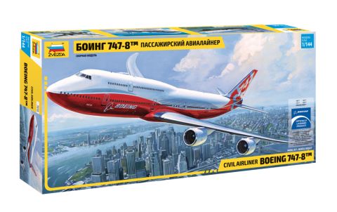 Zvezda 1/144 Boeing 747-8 House Colors 7010