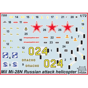 Zvezda 1/72 Russian MI-28NE Night Havoc 7255