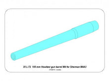Load image into Gallery viewer, Aber 1/35 US 105mm Howitzer M4 tank Barrel for Sherman M4 35 L-72'