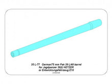Load image into Gallery viewer, Aber 1/35 German 75mm Barrel For Hetzer 35 L-77'