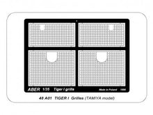 Load image into Gallery viewer, Aber 1/48 German Tiger I Grills for Tamiya 48 A01'