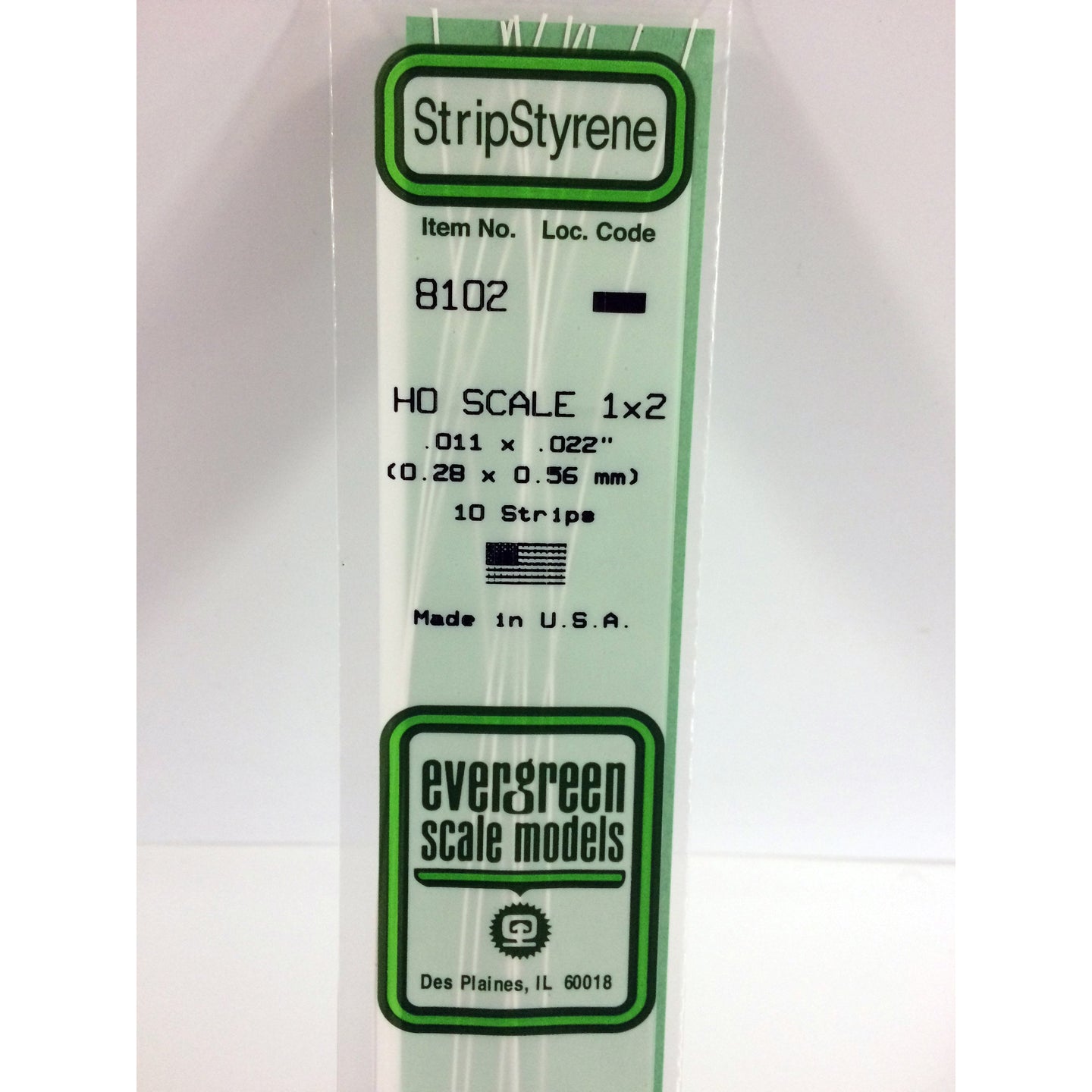 Evergreen 8102 Styrene Plastic Strips 1