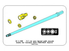 Load image into Gallery viewer, Aber 1/35 German 75mm Barrel w/ Muzzle Brake For Panther Ausf.G Takom 35 L-300'