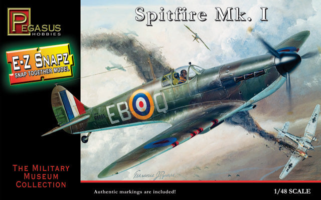 Pegasus 1/48 E-Z Snapz Brititsh Spitfire MK.I 8410