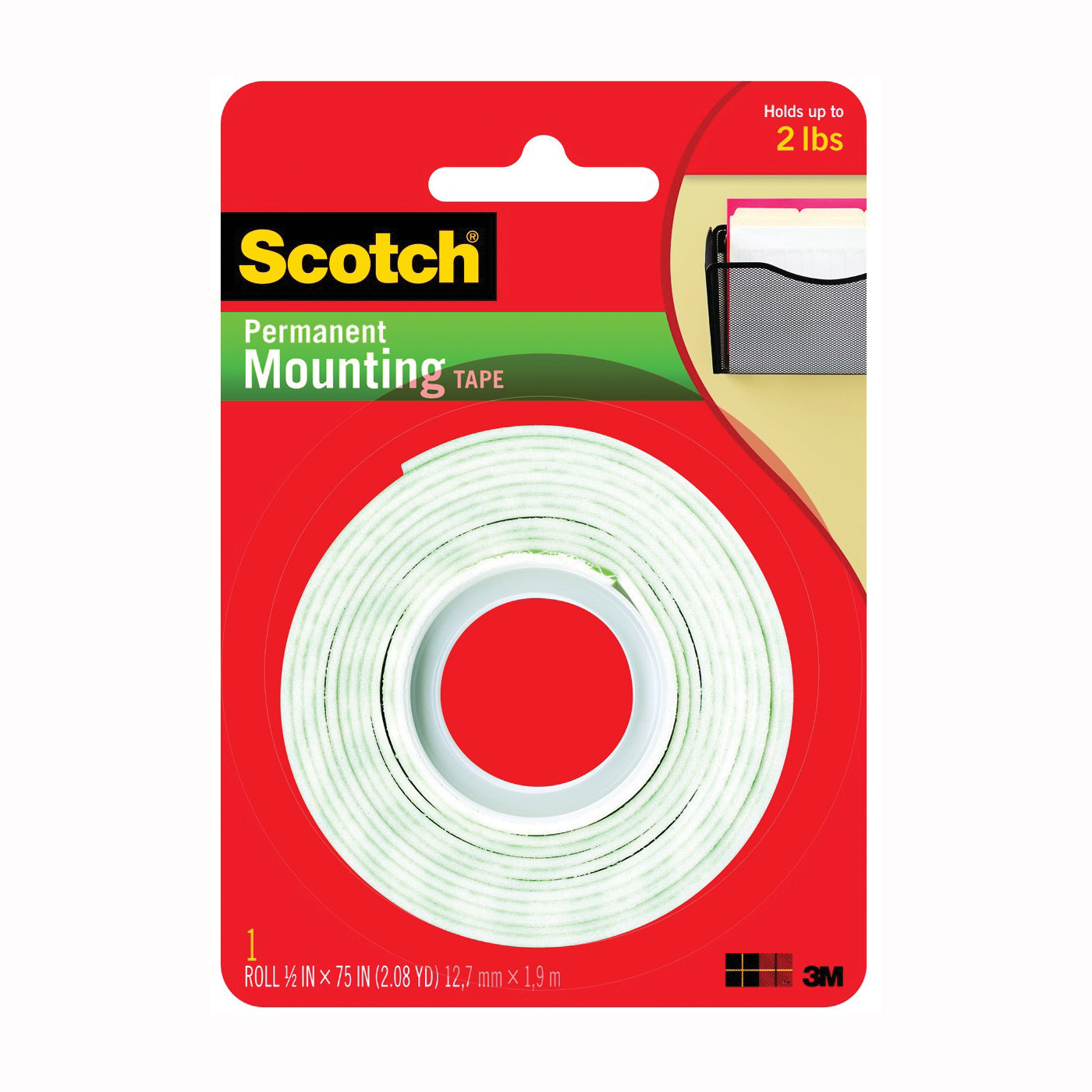 3M Scotch Foam Mounting Tape 1/2
