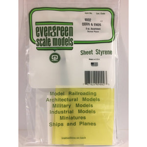 Evergreen 9002 Odds & Ends Styrene Pieces