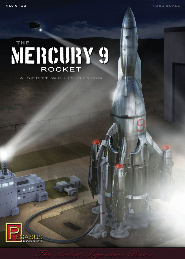 Pegasus 1/350 Mercury 9 Rocket 9103
