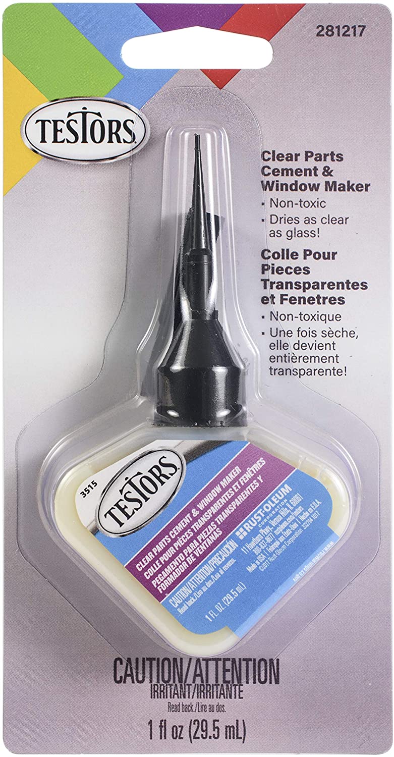 Testors 281217 Clear Parts Cement 1 oz Carded